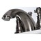 Kingston Brass Duchess Widespread Bathroom Faucet W/ Plastic Pop-Up, Black Stainless KB953AKL - alternate 6